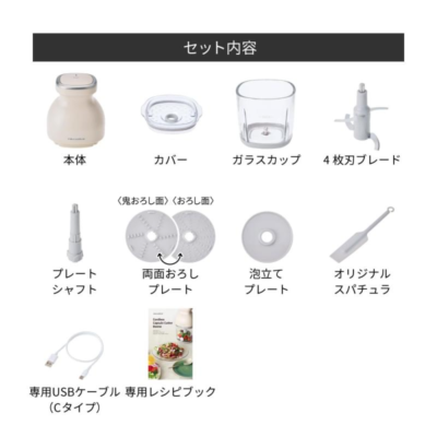 Recolte Cordless Capsule Cutter Bonne RCP-7 Cream White 8 roles in