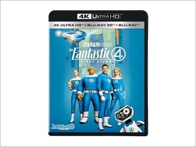 Fantastic Four First Steps 4K 3D Blu-ray Marvel Movie 3-Disc Box