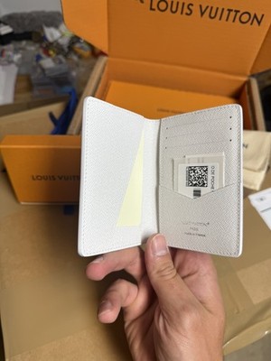 Authentic Louis Vuitton White Ski Pocket Organizer New - M14882