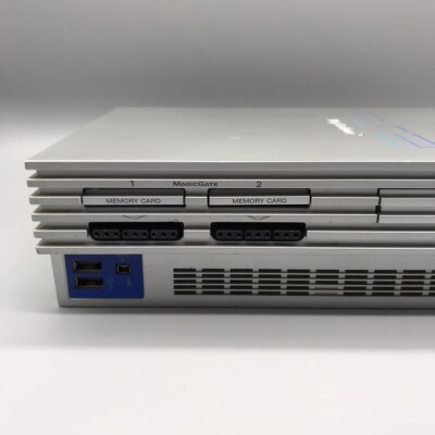 Sony PlayStation2 SCPH-39000 Silver Console PS2 controller Used