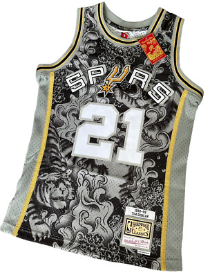 San Antonio Spurs Mitchell & Ness #21 Tim Duncan Year of the Tiger