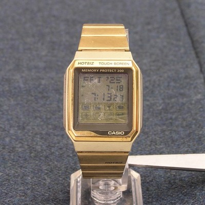 90s CASIO HOTBIZ TOUCHSCREEN WATCH VDB-2000[New Battery] - Rare
