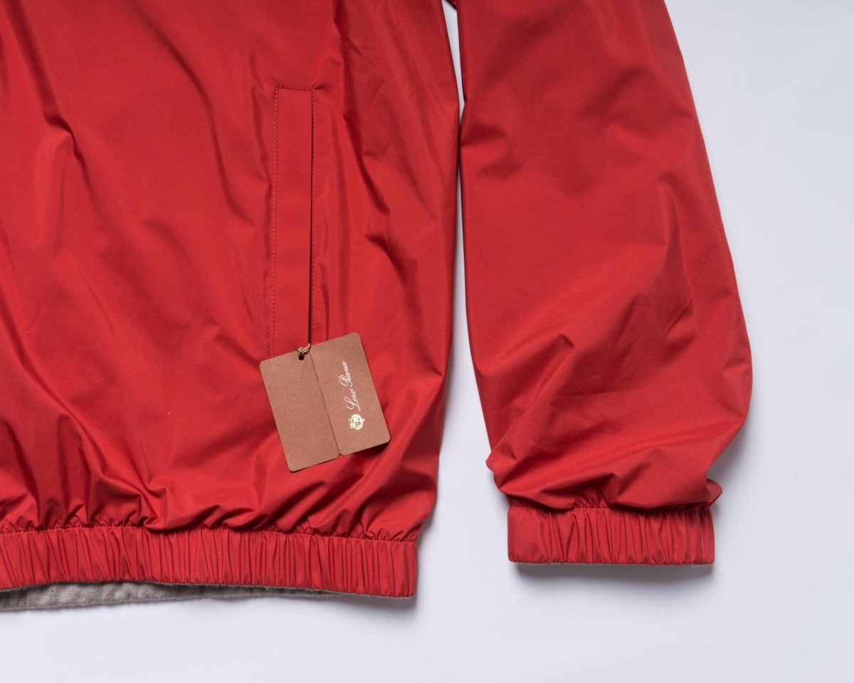 Loro Piana $3,750 Grenadine Red Storm System Reversible Cashmere