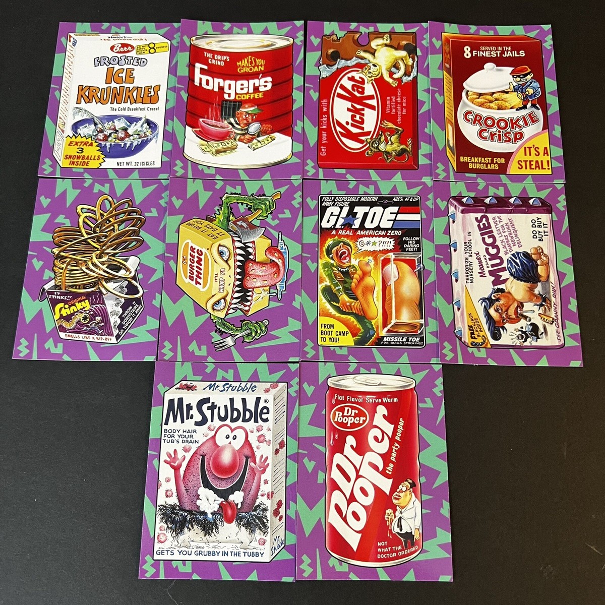 2017 WACKY PACKAGES 50TH ANNIVERSARY BEST OF THE 80S STICKER CARD