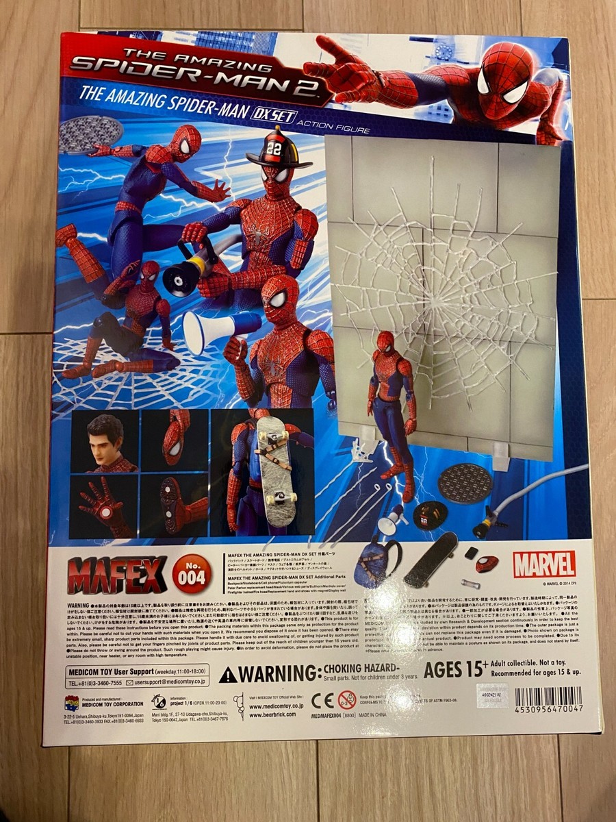 MEDICOM TOY MAFEX No.004 The Amazing Spider-Man 2 DX Set NEW | eBay