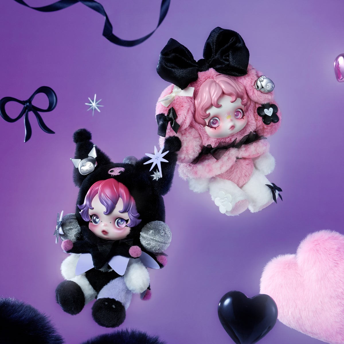 POP MART SKULLPANDA × KUROMI & MY MELODY Plush | eBay