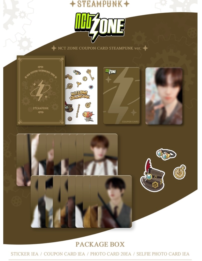 NCT ZONE COUPON CARD CHRISTMAS ver STEAMPUNK ver. popup AGENT NCT
