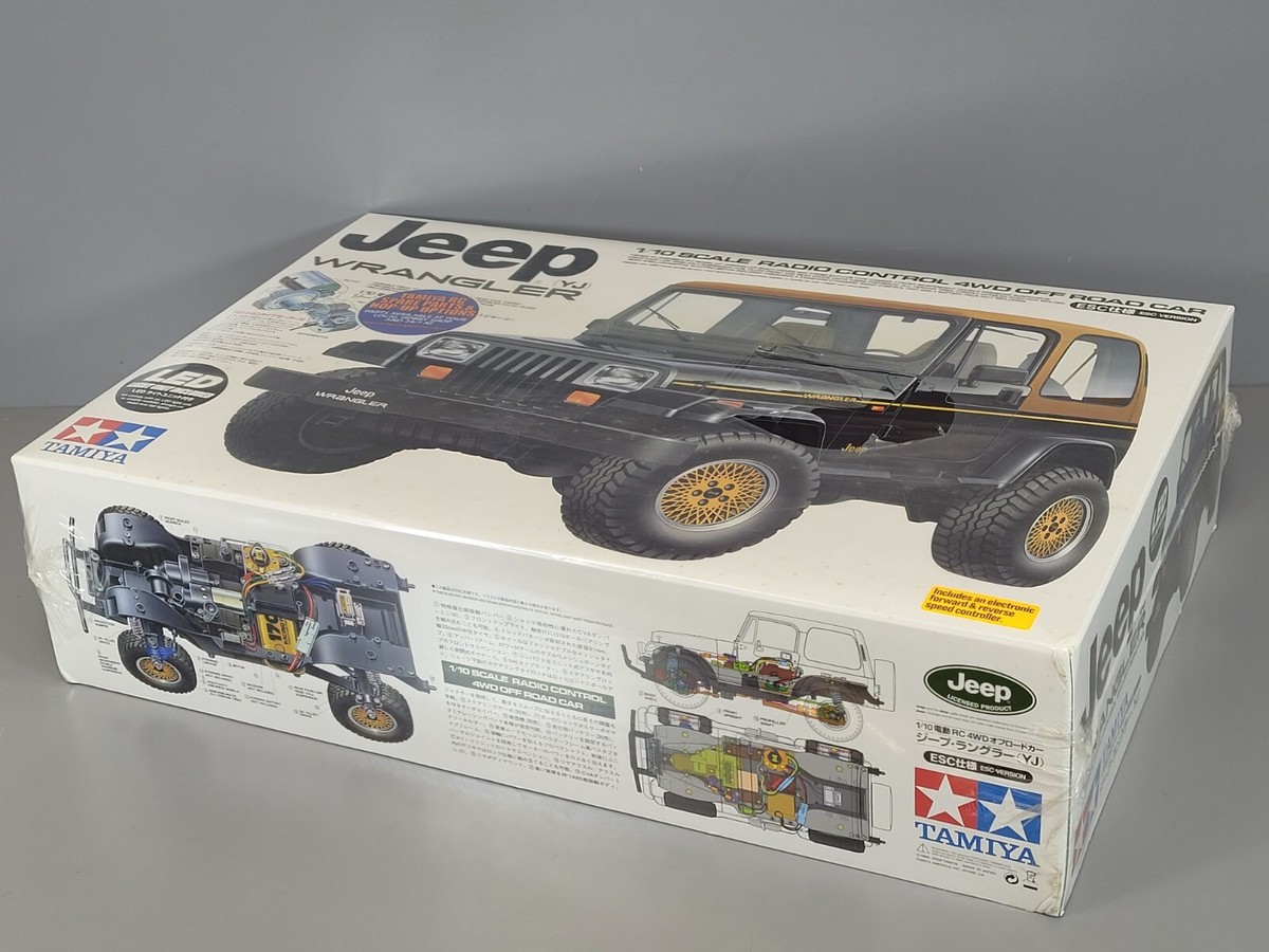 New Tamiya R/C 1/10 Jeep Wrangler 4WD CC01 Chassis with LED light