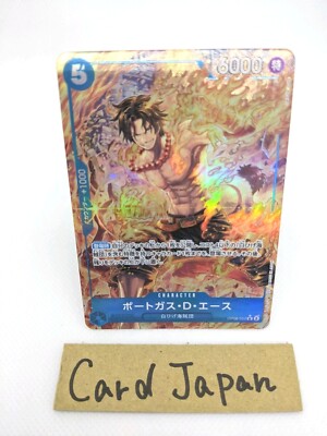 Portgas D Ace R Parallel OP08-052 Two Legends One Piece Card Japan
