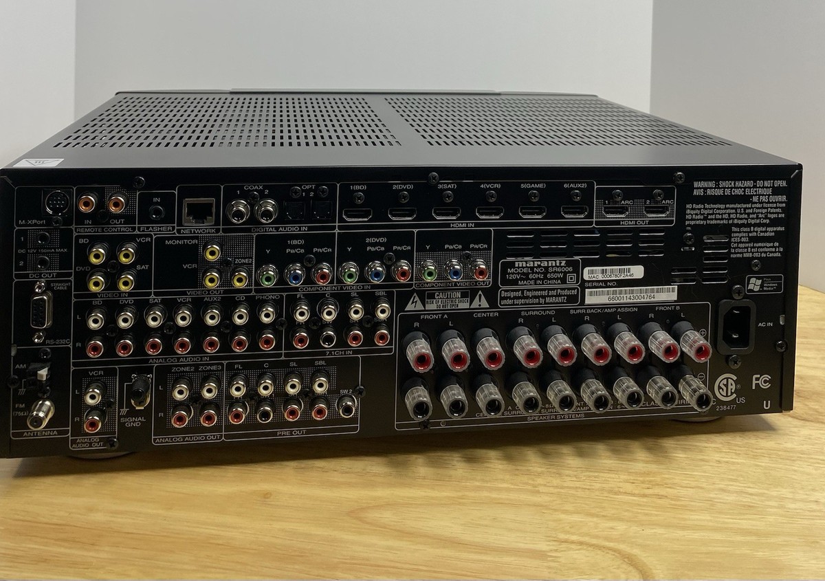 Marantz SR6006 7.1 Channel AV Surround Home Theater Receiver | eBay