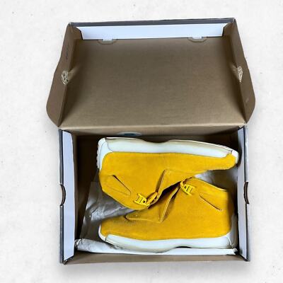Nike Air Jordan 18 Retro Ochre Yellow Suede Men's 8.5 Sneakers