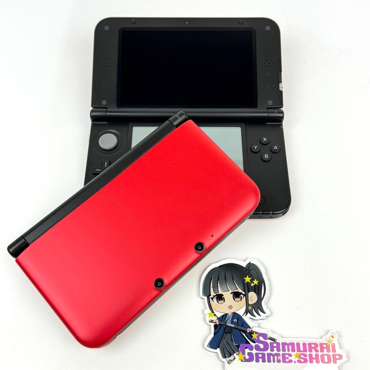 Nintendo 3DS LL XL Red Black Console Only Japanese Excellent【1Day