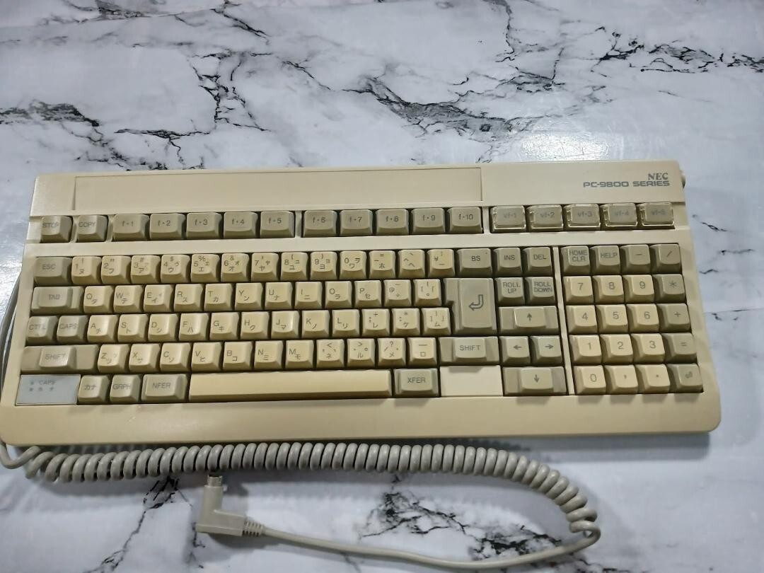 Vintage NEC PC 98 keyboard for NEC PC 98 9801 9821 genuine Tested