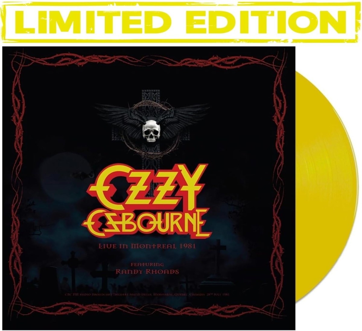 Ozzy Osbourne – Live in Montreal 1981 Featuring Randy Rhoads LP 12