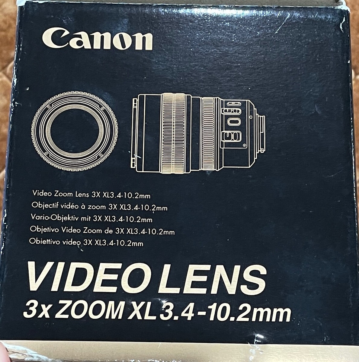 Canon Video Lens 3x Zoom XL 3.4-10.2mm 1:1.8-2.2 for XL1 XL2