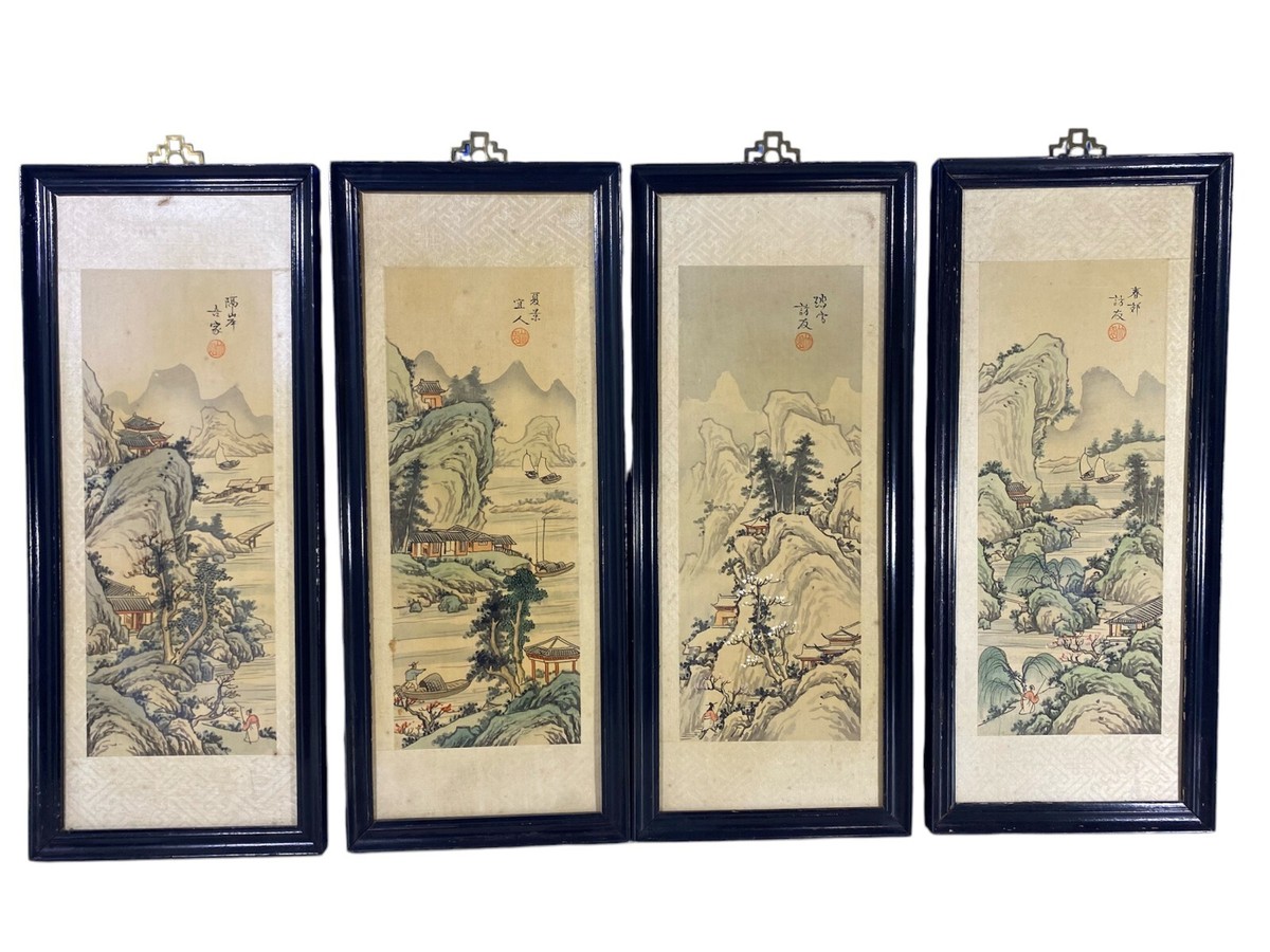 金陵博物院蔵出品 中国 清時代 肉筆水彩絵 唐物骨董品 AK1871A12-3