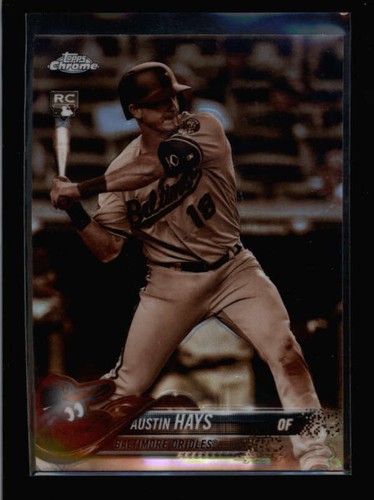 AUSTIN HAYS 2018 TOPPS CHROME #87 ROOKIE SEPIA REFRACTOR BA4591 | eBay