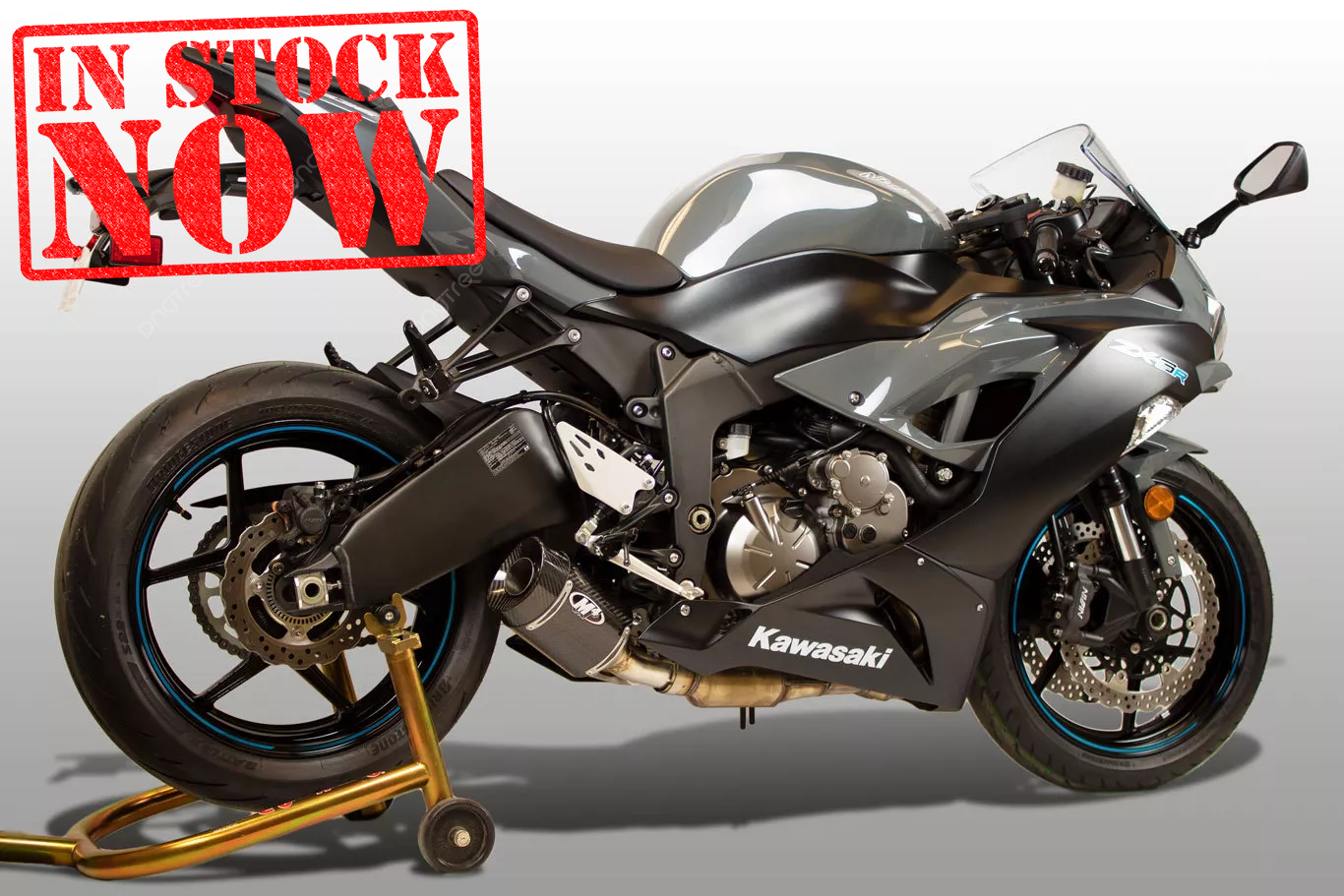M4 Exhaust Kawasaki ZX6R 2009 through 2025 CARBON Street Slayer