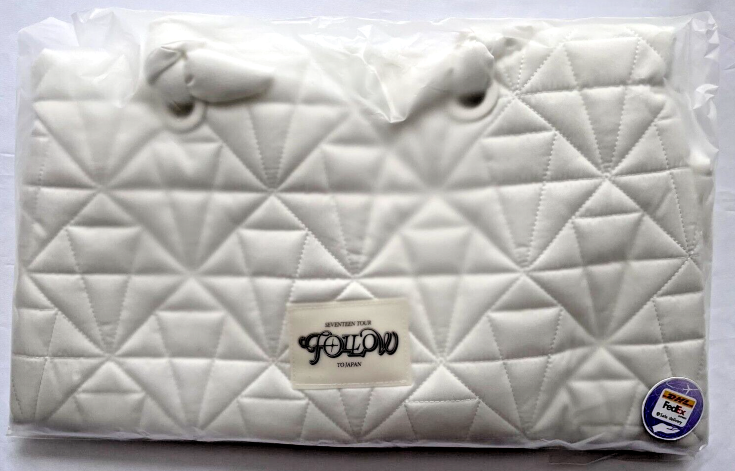 SEVENTEEN TOUR FOLLOW TO JAPAN OFFICIAL TOTE BAG WHITE NEW