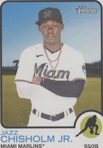 2022 Topps #6b Jazz Chisholm Jr. Warm-up jacket | eBay