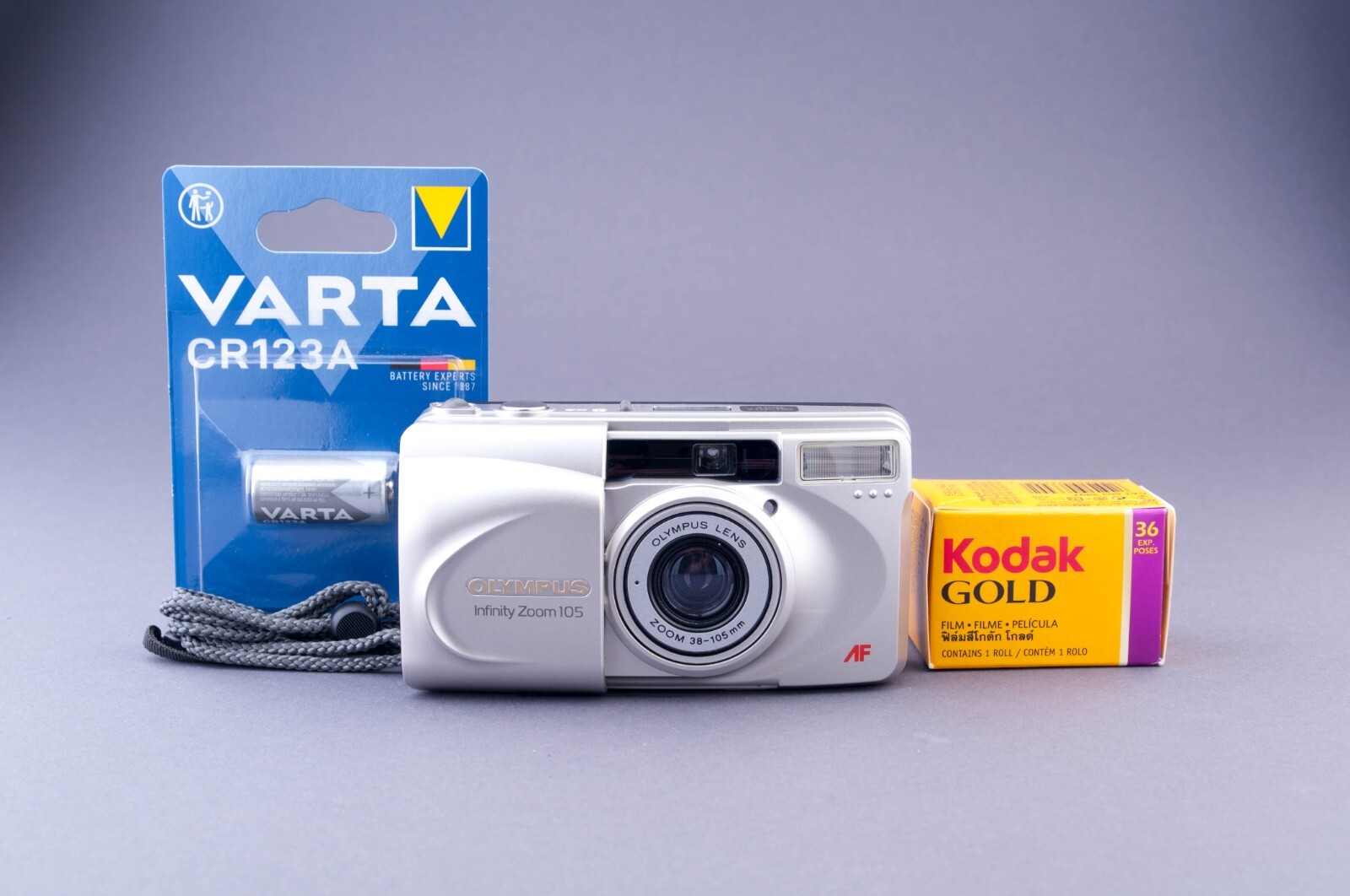 Olympus Infinity Zoom 105 Quartz Date 35mm Point & Shoot Film