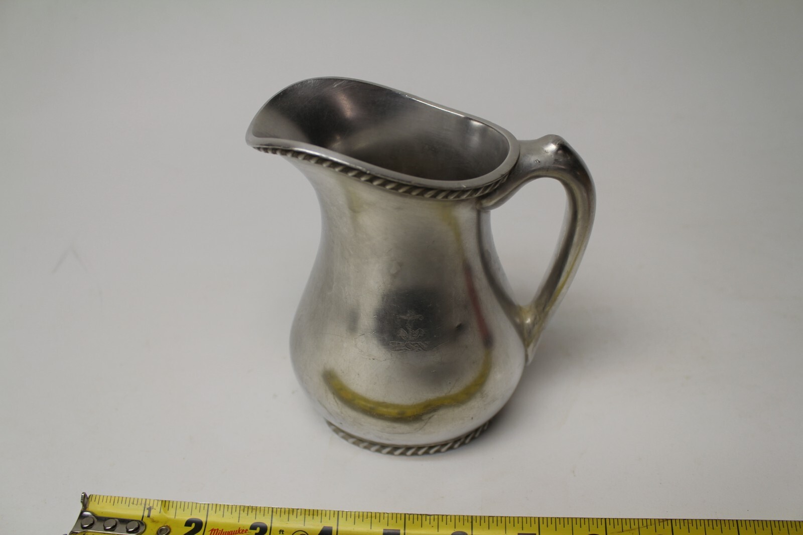 Vintage US Navy 2900 Reed & Barton Silver Soldered 16oz Creamer