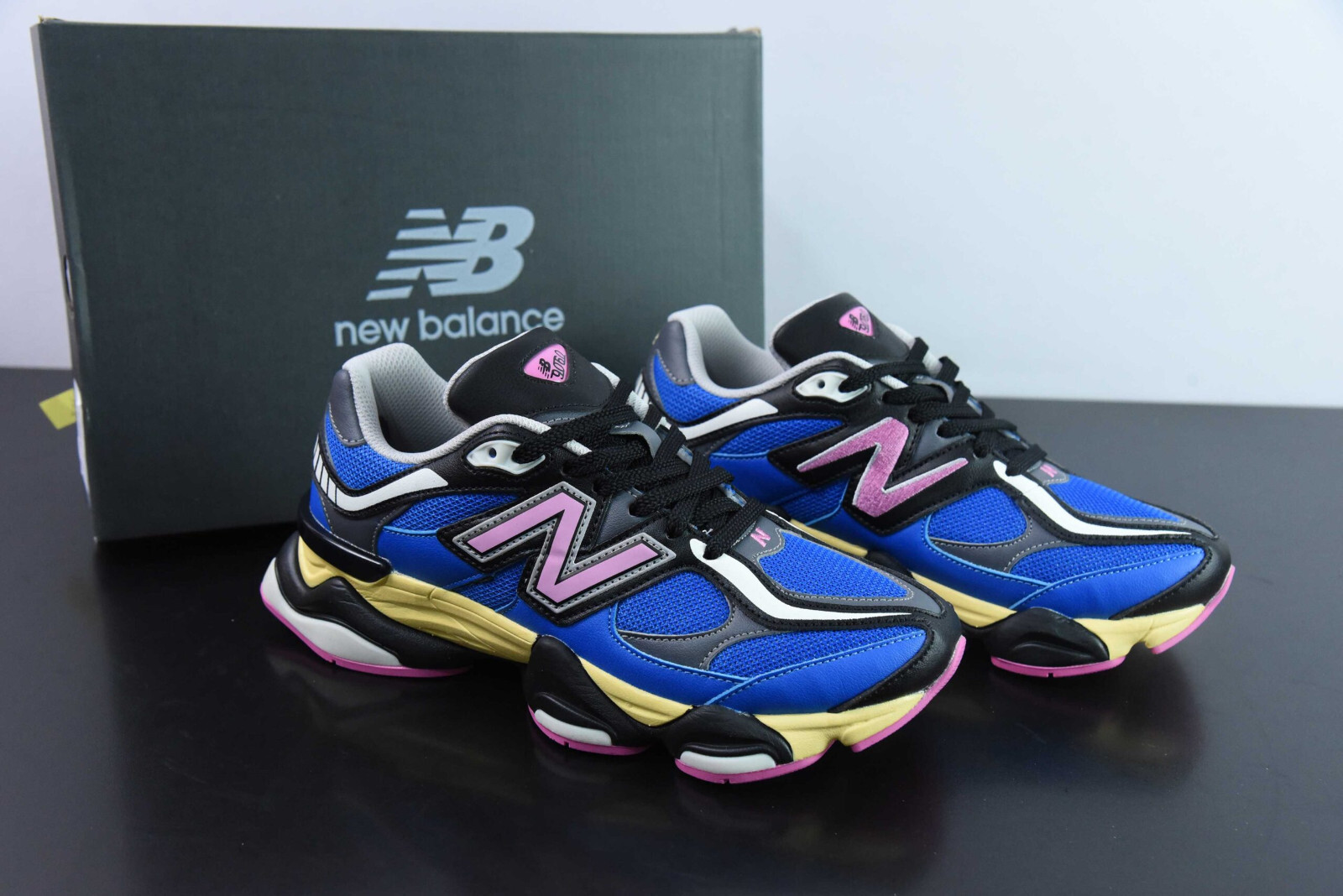 New Balance 9060 Blue Oasis Real Pink Men's Womens Multi Size