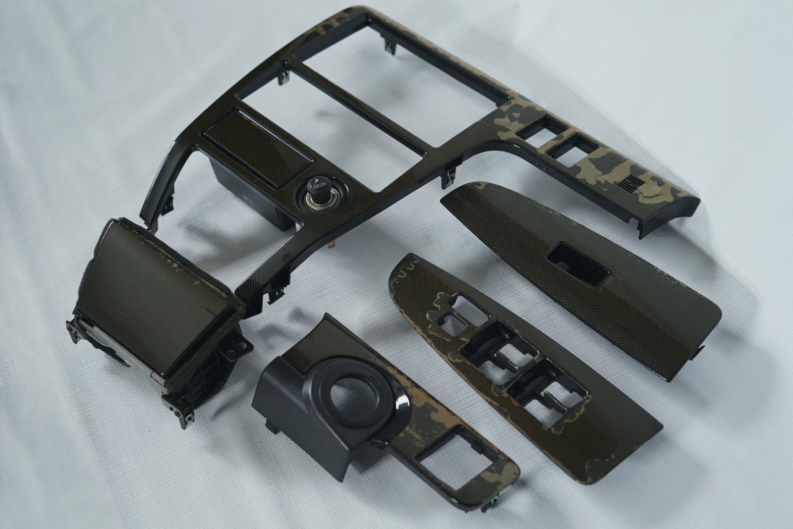 OEM Toyota Chaser JZX100 TOURER V Front Interior Carbon Fiber Trim