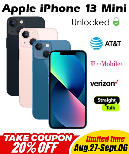 New-Sealed Apple iPhone 13 MINI 256GB 128GB Factory Unlocked 2