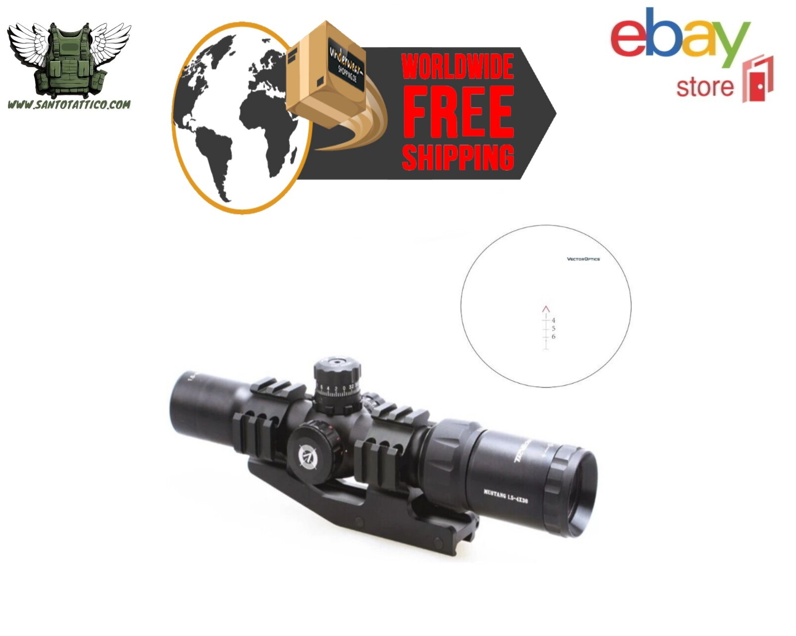 VECTOR OPTICS PROFESSIONAL RANGE SCOPE Mustang 1-4x30 SFP Gen. II