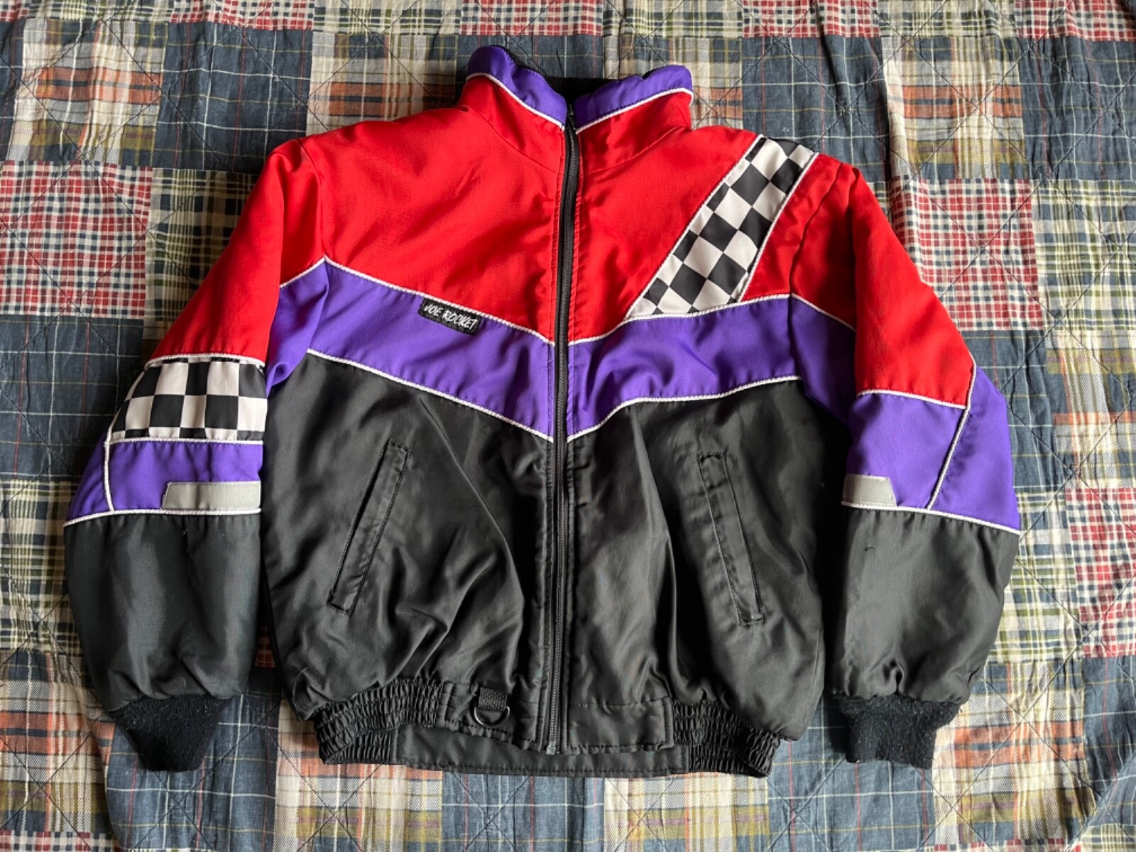 Vintage Joe Rocket Snowmobile Jacket Coat Polaris Colors Canada