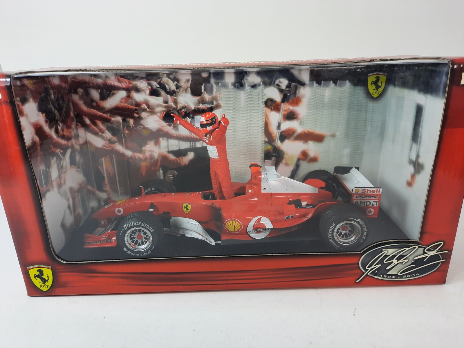 Hot Wheels Ferrari F2004 #1 Michael Schumacher World Champion 2004