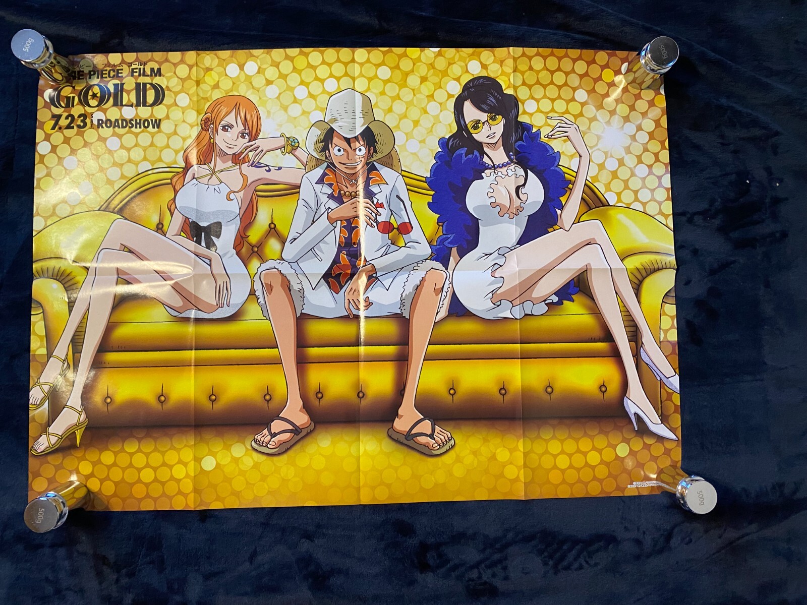 ONE PIECE Film Gold Poster B2 20.28x28.66in Japan Limited Luffy