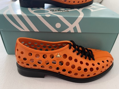 Vivienne Westwood Anglomania Melissa Touring Lace Up orange shoes