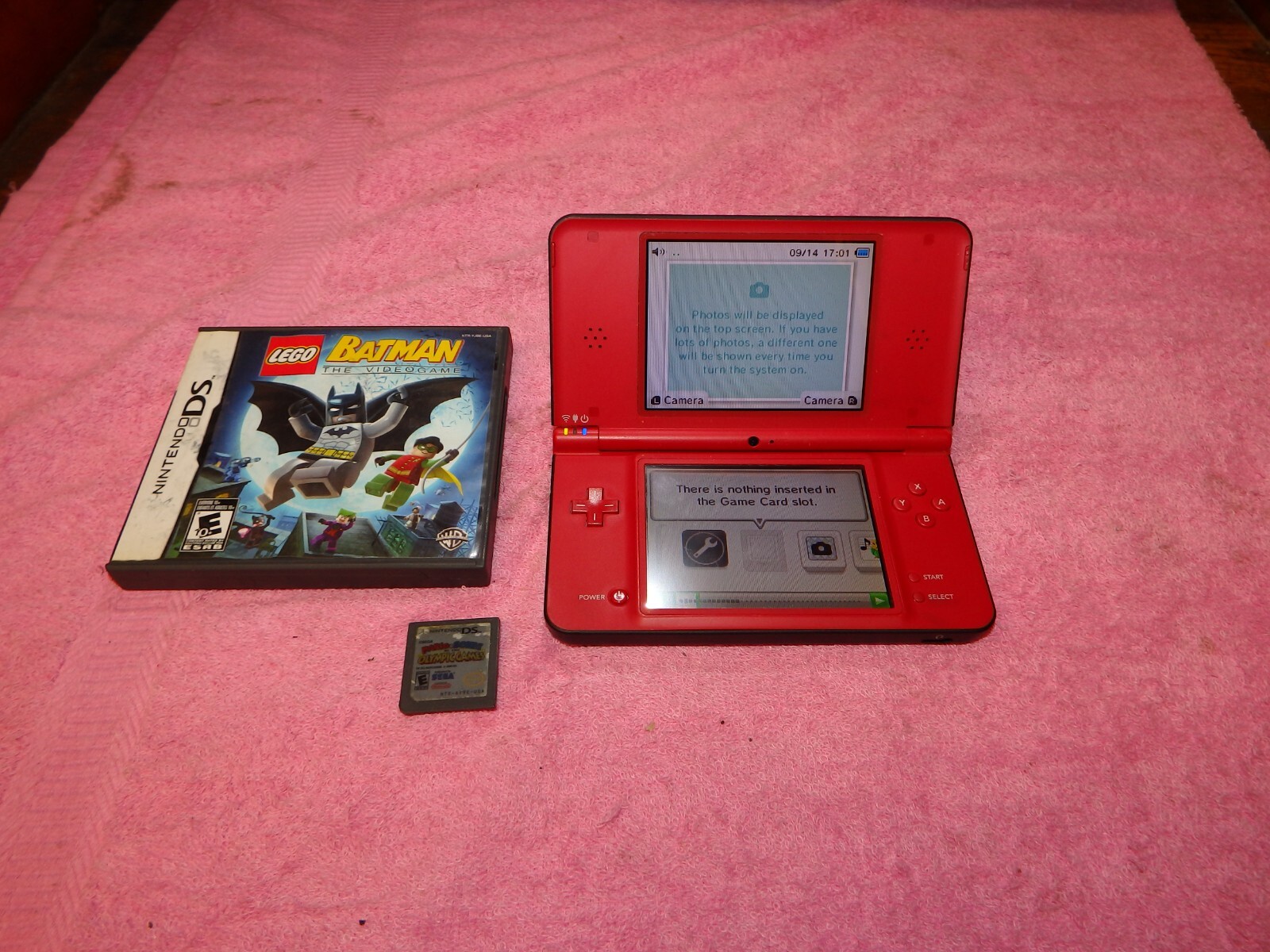 Nintendo DSi XL 25th Anniversary Edition with 2 Games No Charger
