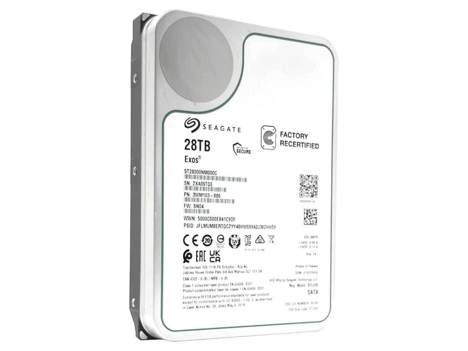 Seagate Exos X22 ST28000NM000C 28TB CMR SATA 6Gb/s 3.5
