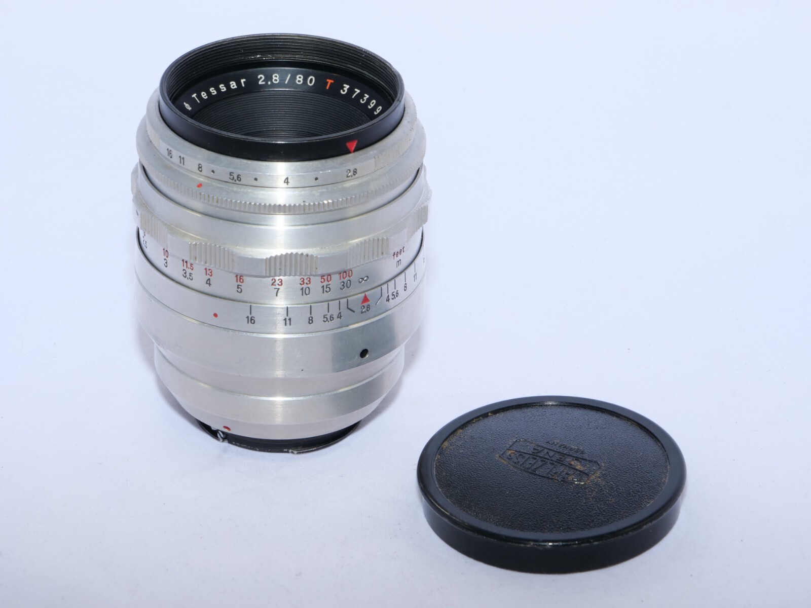 Vintage Carl Zeiss Jena Tessar 80mm f2.8 telephoto Lens for Exakta