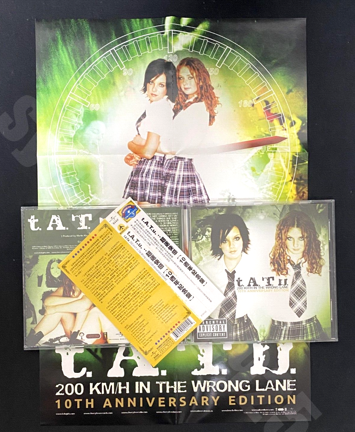 t.A.T.u. 200 Km/H In The Wrong Lane 10th Anniversary Taiwan OBI CD