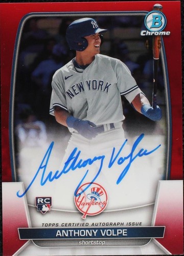 PSA 10 ANTHONY VOLPE 1st 2020 Bowman Chrome Yankees Rookie Card RC