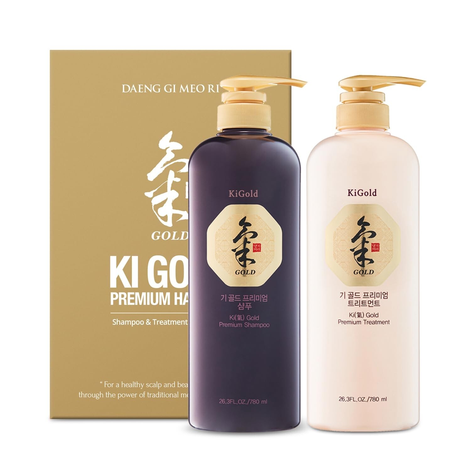 Daeng Gi Meo Ri - Ki Gold Premium Shampoo & Treatment Set - Gold