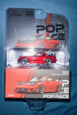 Pop Race 1:64 Mazda Rx7 Widebody Red #003 Enigma Exclusive Edition