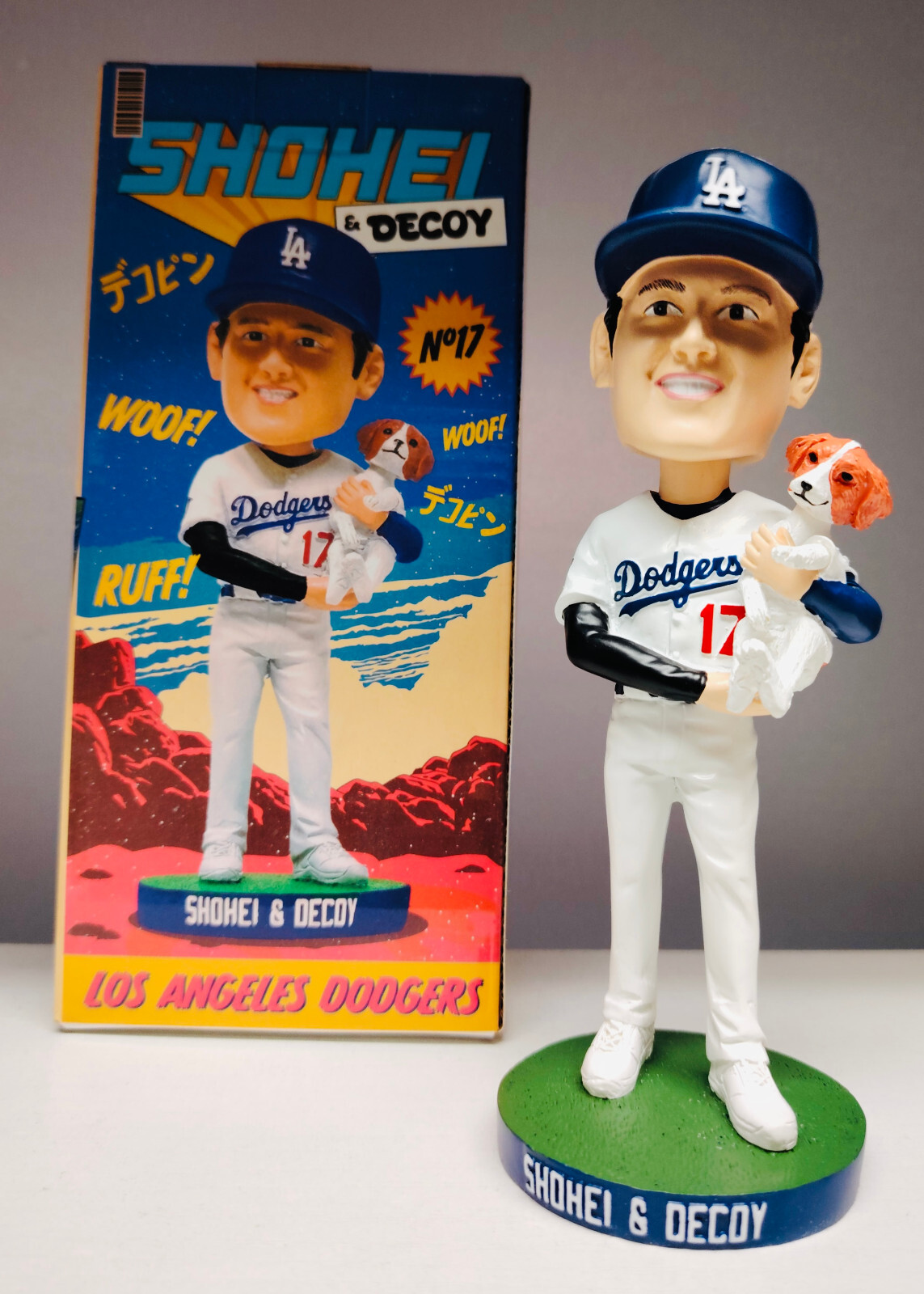 Shohei Ohtani and Decoy Dog Bobblehead Dodgers Limited Edition