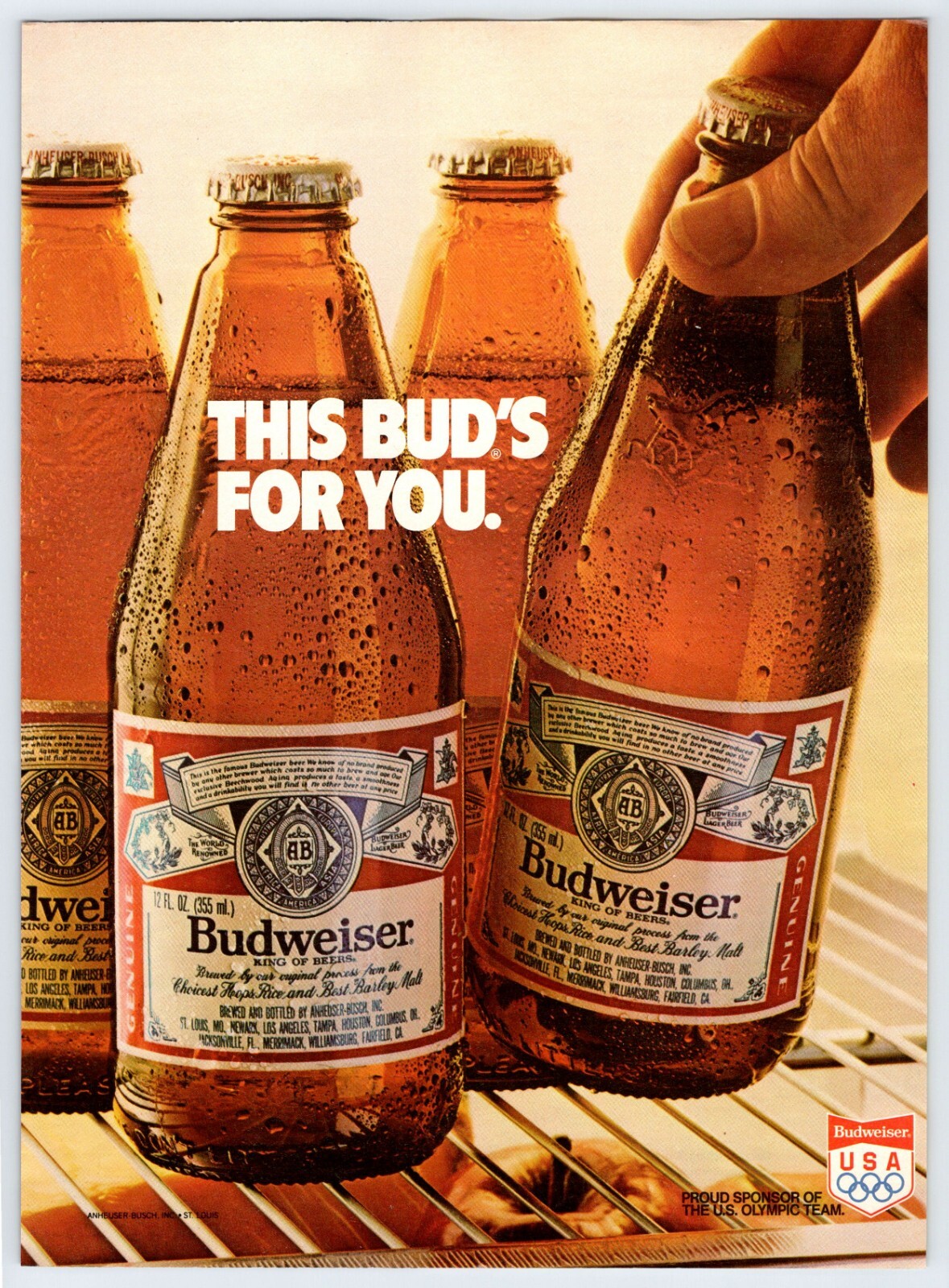 1983 BUDWEISER BEER Vintage 8X11 Magazine Ad 1980's JNA10 | eBay