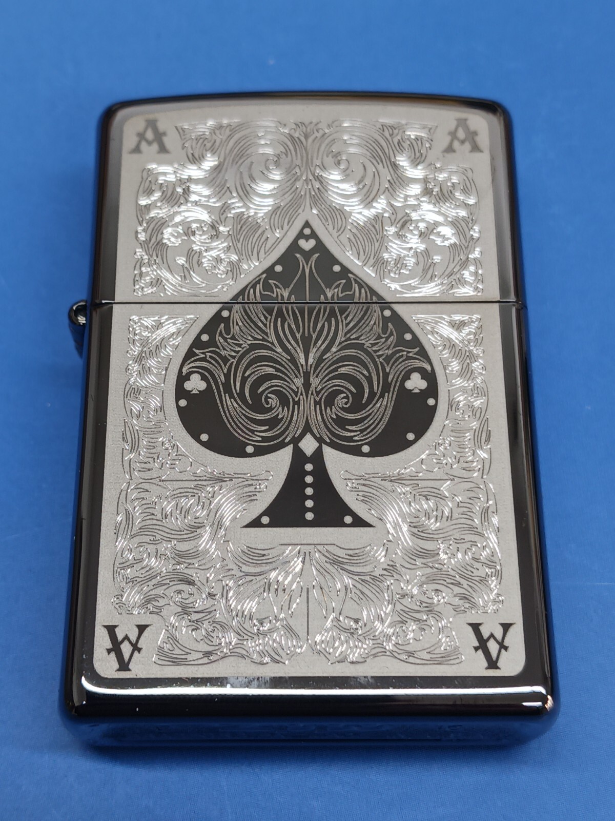 Zippo 28323 Ace of Spades Filigree Black Ice | eBay
