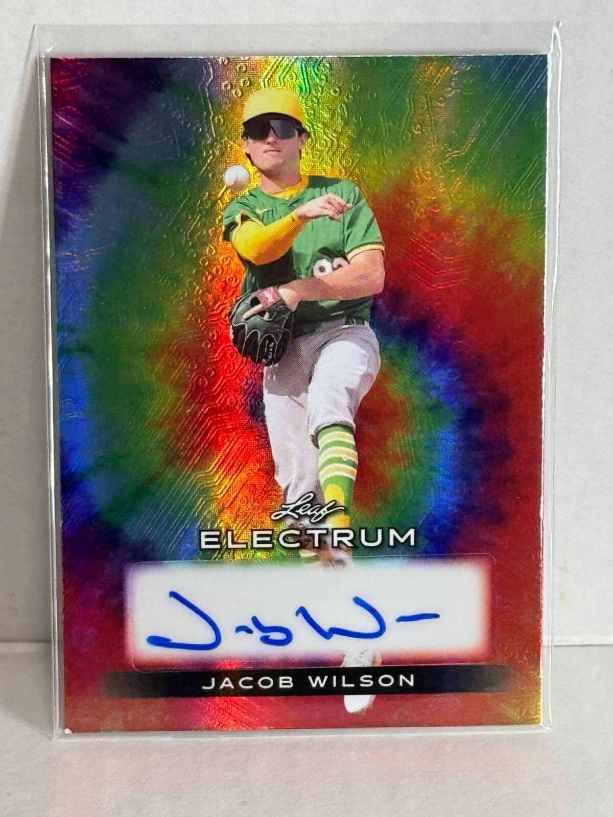 2024 Leaf Electrum ROOKIE AUTO JACOB WILSON /49 | eBay