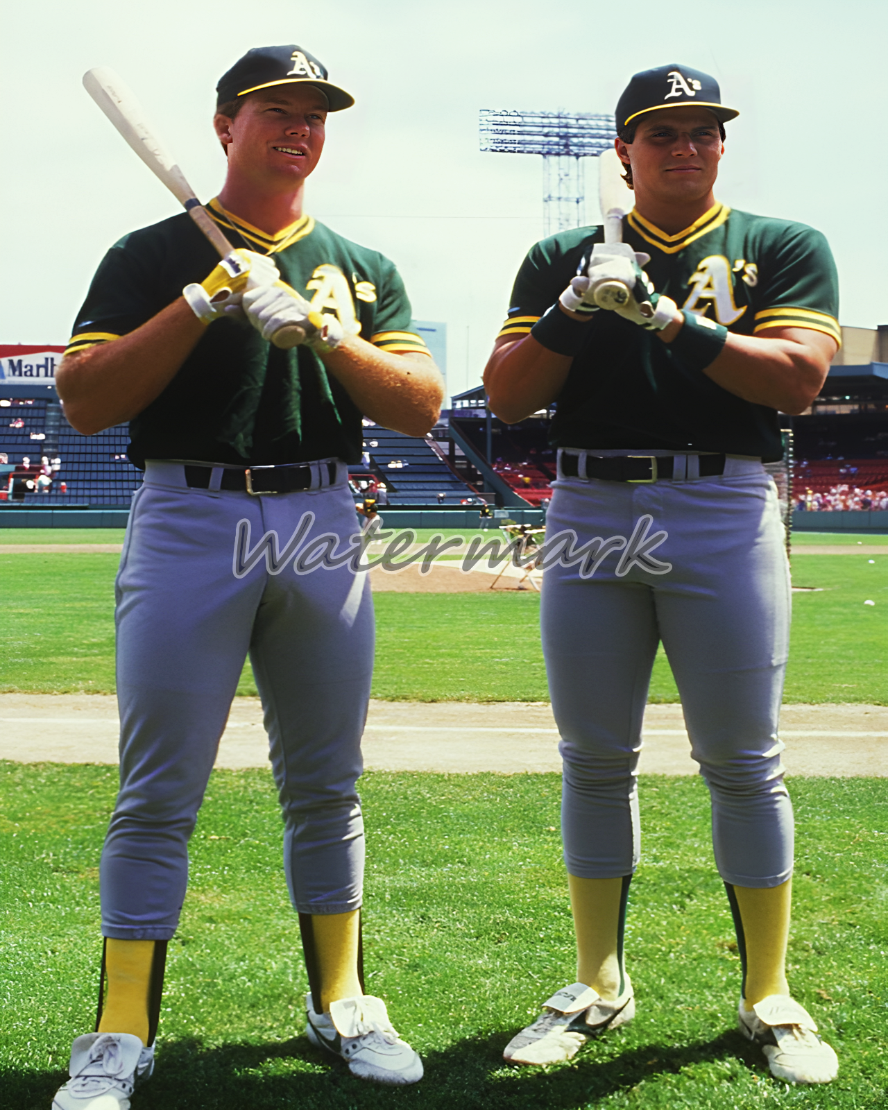MLB Bash Brothers Mark McGwire Jose Canseco 1987 Oakland A's Color