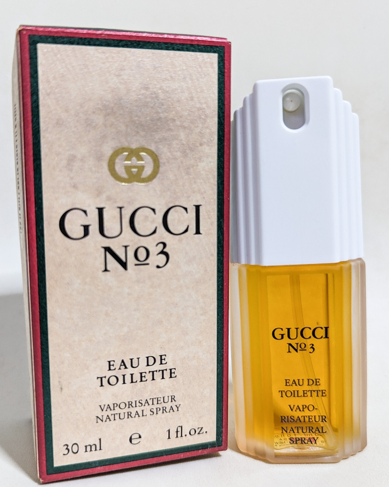 Gucci No. 3 Eau de Toilette 30ml / 1oz spray vintage Free Shipping