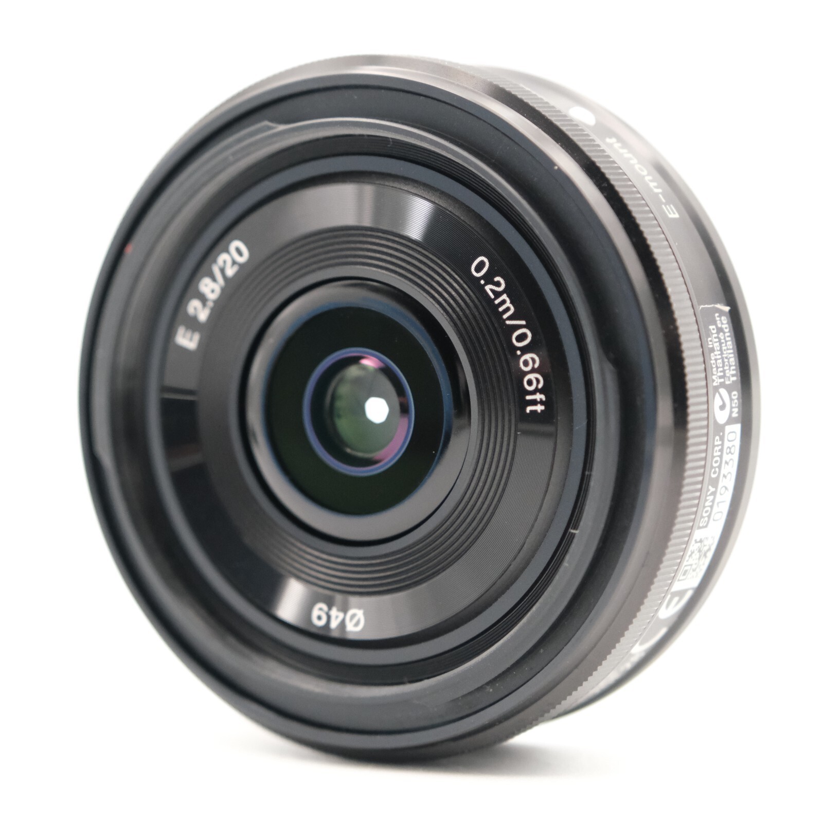 Sony E 20mm F2.8 SEL20F28 [Near Mint] Wide Angle Prime Fixed Lens