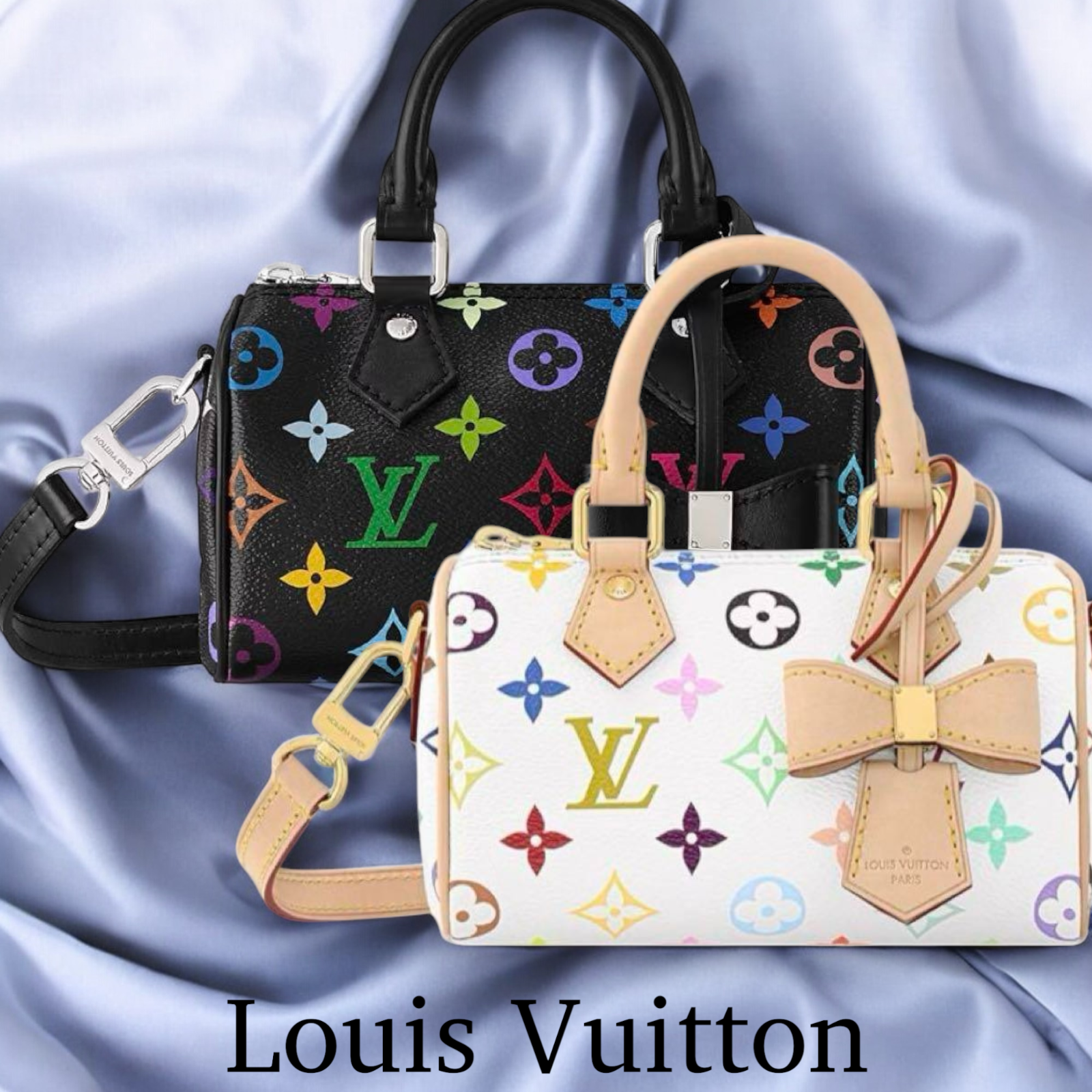 NEW Louis Vuitton x Takashi Murakami Nano Speedy Bag M13391 M13406