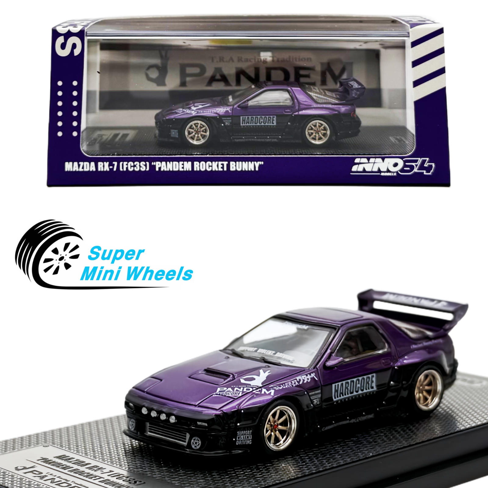 INNO64 1:64 Mazda RX-7 FC3S “Pandem Rocket Bunny” Purple | eBay